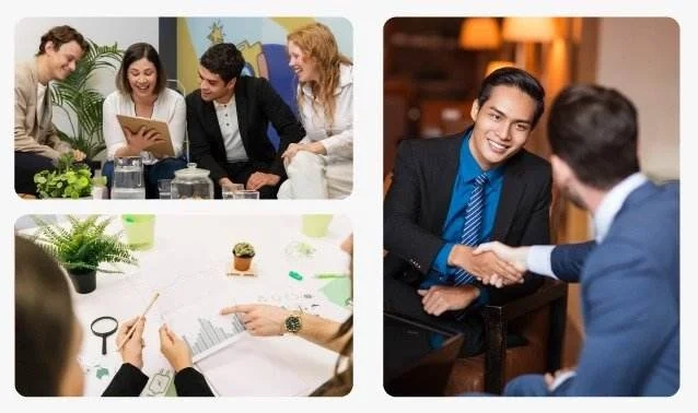 Meeting with people